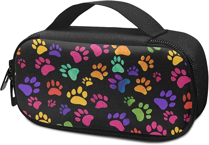 Colorful Paws Insulin Cooler Travel Case for Glucose Meter Medication Insulin Pens and Other Diabetes Care Supplies Diabetes Organizer Bags with Mesh Pockets