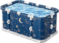 Simcat 45" Large Portable Foldable Bathtub Adult, Separate Family-Friendly SPA Therapy Tub Soaking, Hot SPA & Ice Bath Tub(45.3“x21.6”x16.7“)