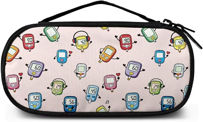 Rnyleeg Cute Glucose Meter Cases Small Diabetic Bags for Supplies Insulin Cooler Travel Case Portable Insulin Bags for Traveling Diabetes Care