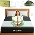 ELECTRAWAVE Premium Custom-Sized Grounding Sheet 24" x 104", Grounding Pillowcases – 93% Organic Cotton, 7% Pure Silver Fiber, Earthing Sheet Sleep Support, Wellness Naturally