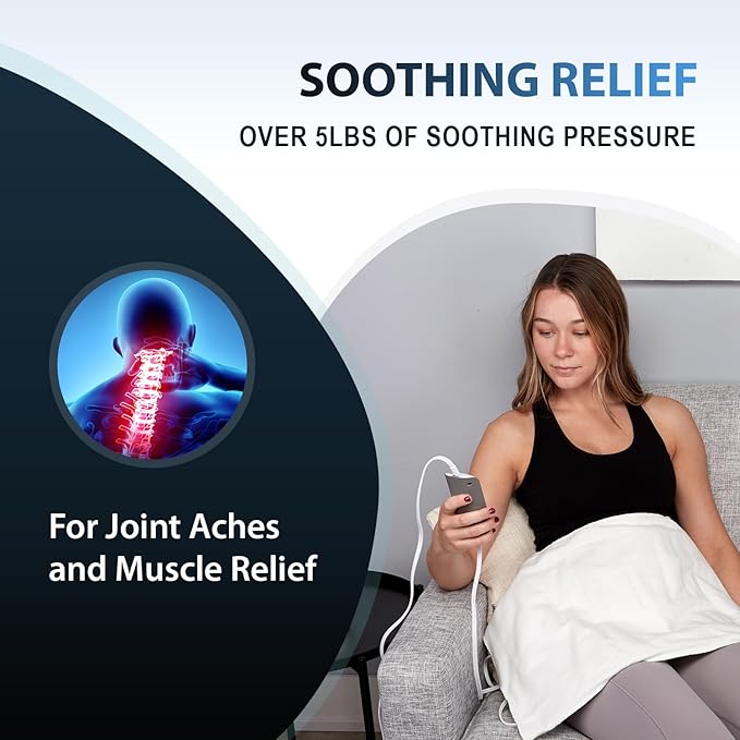Professional Grade Heating Pad with Automatic Moist Heat by ThermoRelief, Extra HOT Heating for Deep Penetrating Heat - 2nd Gen Version (King Size Weighted King)