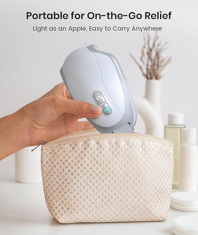Eye Massager, Valentines Day Gifts for Women Eye Massager with Heat & Bluetooth Music Birthday Gifts Headache Dry Eye Relief and Improve Sleep Gift for Women/Men/Graduation,White