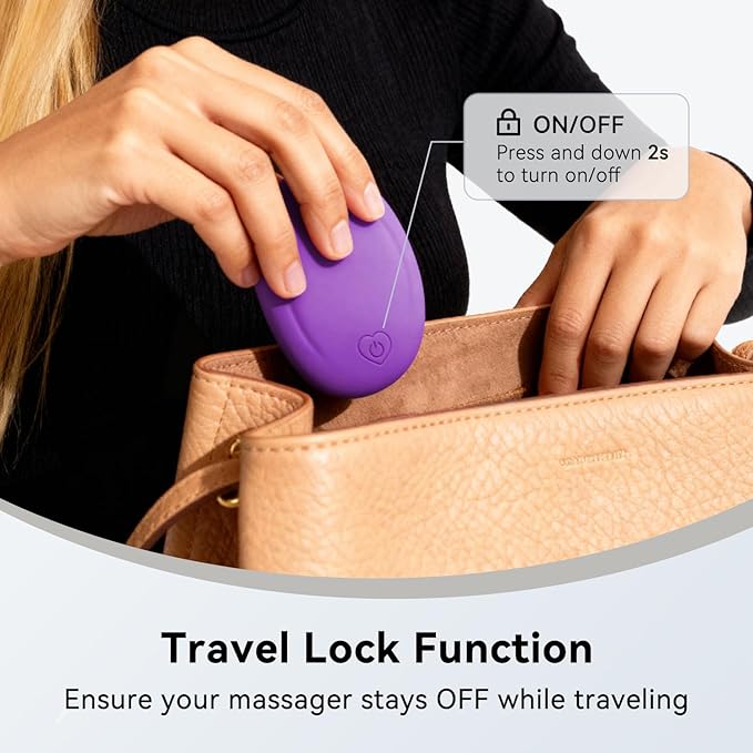 Multifunctional Handheld Electric Relaxation Massager, 10 Modes Waterproof Mini Massage Tool, Violet