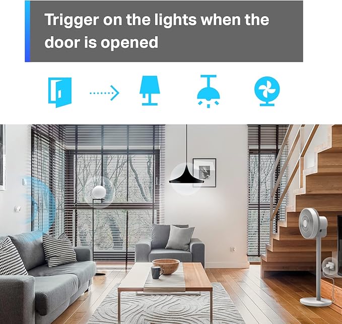 TP-Link Tapo Motion Sensor, Requires Tapo Hub, Long Battery Life w/Sub-1G Low-Power Wireless Protocol, Wide Range Detection, Adjustable Sensitivity, Real-Time Notification, Smart Action, Tapo T100