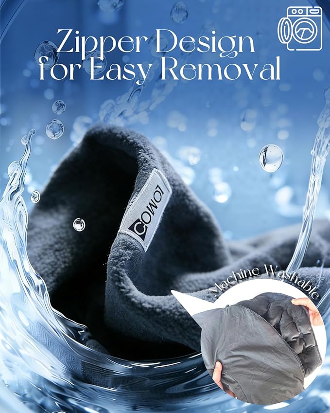 COMOIL Microwavable Heating Pad for Neck and Shoulders, 3.3LBS Weighted Moist Heat Pack with Removable Washable Cover,Microwave Heated Neck Wrap for Back Pain Relief