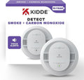 Kidde Smoke and Carbon Monoxide Detector, 10-Year Battery Powered, with Voice Alerts, LED Status Lights, 85 dB Alarm, 5 inches, 30CUD10-V, 1 Pack
