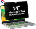 PYS Privacy Screen for Macbook Pro 14 Inch (2021-2025, M1, M2, M3,M4,M5), Magnetic Privacy Screen Protector for Mac 14.2" (A2779/A2442) Anti Fingerprint, Anti Blue Light, Removable, Easy Installation