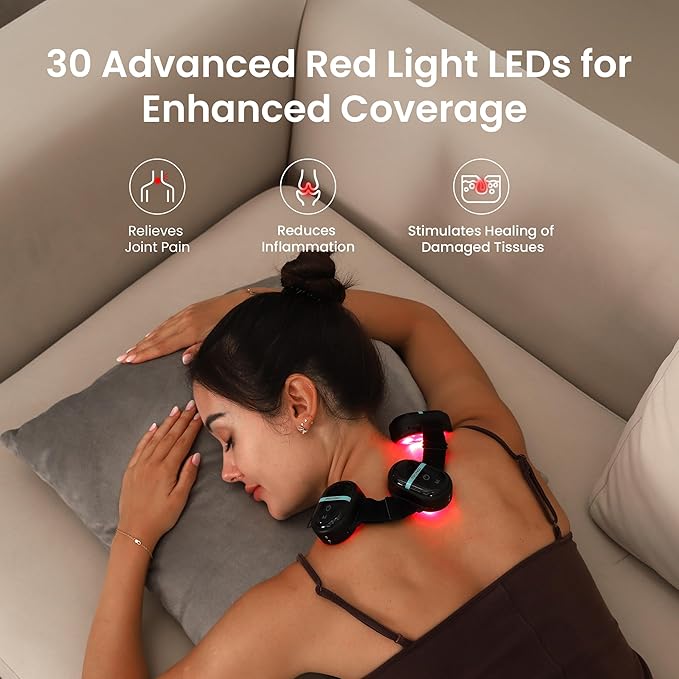 Red Light Therapy Module, PRUNGO RLT300, 650nm Red Light and 850nm Infrared Polarized Light Device to Relieves The Pain for Wrists, Ankles, Knees and Other Joints