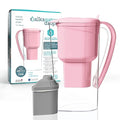 Alkanatur Alkaline Hydrogen Water Filter Pitcher - Removes Fluoride, Chlorine, Microplastics, PFAs, Lead - Activated Coconut Carbon + Clinoptilolite Zeolite, Ionizer, pH 9.5, Adds Magnesium
