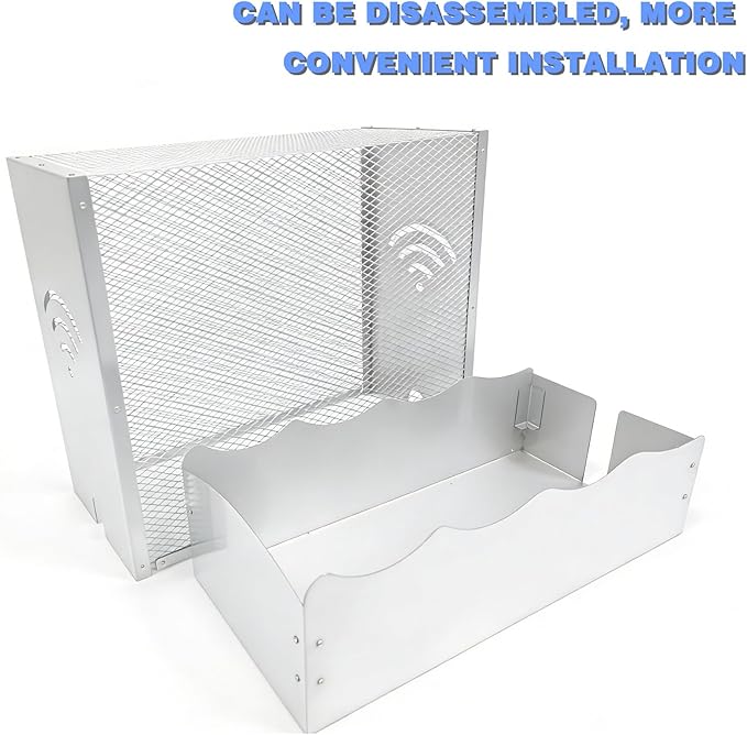 Large WiFi Router Cover WiFi Jammer Signal Blocker WiFi Router Box Hider Emf Faraday Cage EMf Blocker for Home W iFi Router Storage Cabinet Add Fabric Style