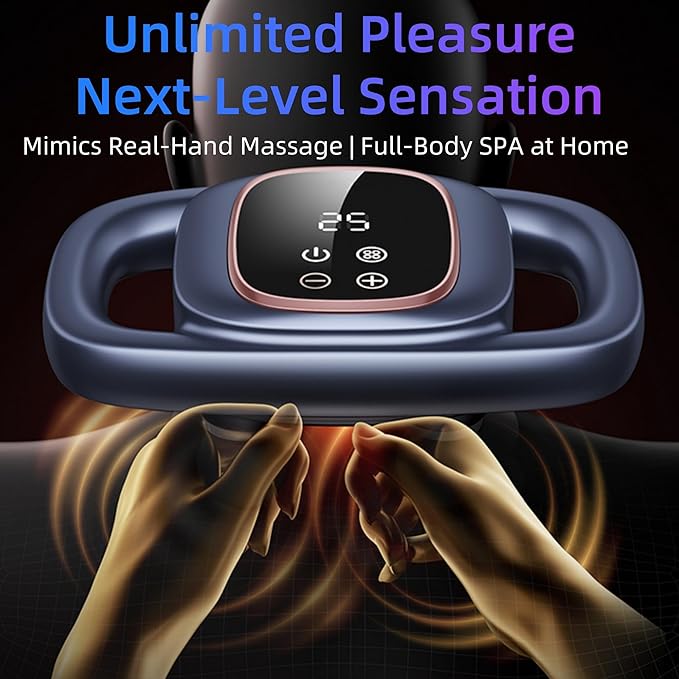 6 Head Massage Gun Deep Tissue with 30 Levels & 3 Modes, Electric Percussion Massager for Thighs, Arms, Waist, Back, Full Body Muscle Pain Relief, Ideal Gifts for Women and Men (6)