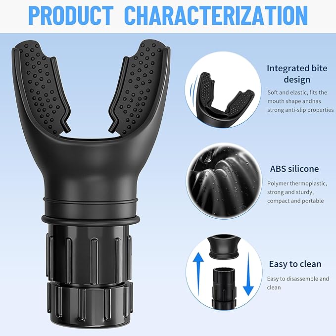 Lung Trainer, Breathing Trainer Exercise Device for Lungs - Portable Running High Altitude Breath Respiratory Trainer Lung Exerciser Device for Athletes, Lung Expander Strengthening Device for Sports