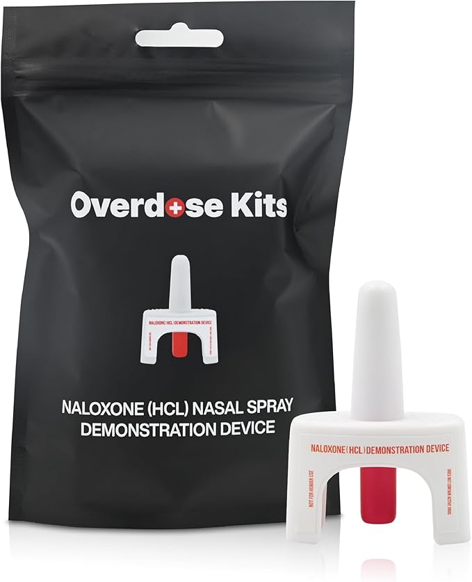 Training Device for Naloxone Nasal Spray | for Use in First Aid Training for Opioid Overdose | Reusable | Includes Two Nasal Spray Training Devices & Instructions (Pack of 2) | Contains NO Medication