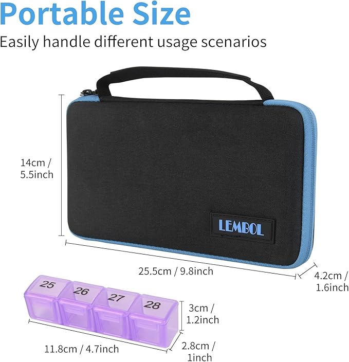 Monthly Pill Organizer,30 Day Pill Box Organizer 1 Time a Day, One Month Large Pill Box Case Once a Day for Travel,31 Day Daily Medcine Container for Medication,Supplement and Vitamins