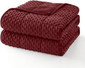Topcee Weighted Blanket for Adults (20lbs 60"x80"), Minky Dots Heavy Blanket for Woman, Man Sleeping, Soft, Cozy and Cooling Weighted Throw Blankets, Machine Washable, Burgundy