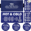 Hilph Ice Pack for Injuries Reusable, 6 Pack Hot and Cold Gel Ice Packs with Adjustable Wrap for Pain Relief, Sports Injury, Swelling, Bruises and Post Surgery Recovery, Ideal for Knee, Back, Ankle
