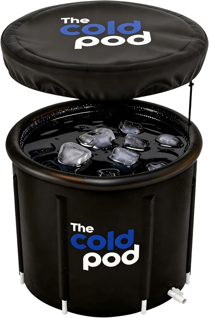 The Cold Pod Ice Bath Tub for Athletes XL: Cold Plunge Tub Outdoor with Cover,116 Gallons Portable Ice Bath Cold Water Therapy Plunge Pool,Large Ice Tub for Cold Dippers at Home