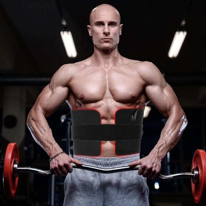 LOVTRAVEL New 31.5'' X 11.8'' LED 660nm Red Light and 850nm Near Infrared Light Therapy Devices Mat Large Wearable Pads Belt Wrap for Body Pain Relief