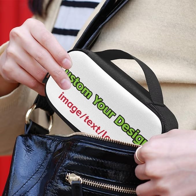Rnyleeg Custom Diabetics Bag for Women Men Personalized Insulin Cooler Travel Case Ensure Diabetes Care Diabetic Supplies Storage Customzied Your Image Text Logo