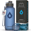 Embrava 40 oz Water Bottle - Large BPA Free Sports Bottle for Gym Hiking - Wide Mouth Leak Proof Fast Flow - Durable Reusable Tritan Plastic - Carry Ring - Sport Water Bottles for Men Women