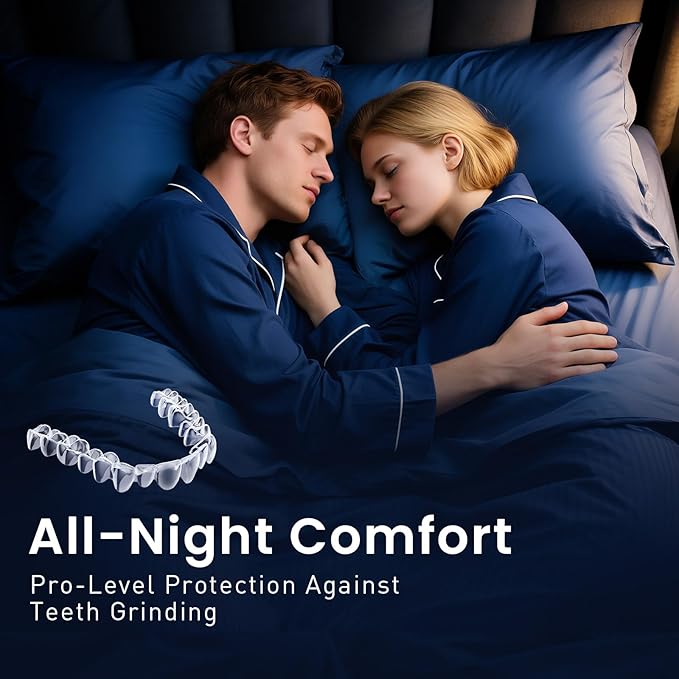 Anti Grinding Guard for Clenching Teeth at Night, Mouth Guard for Grinding Teeth at Night, Teeth Grinding Mouthguards for Sleeping, Comfortable Grinding Guard for Adults