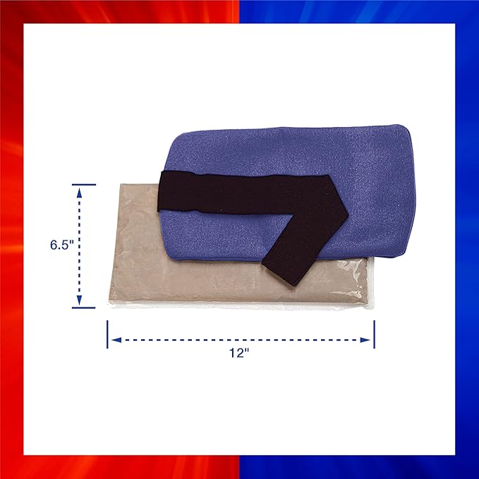ThermiPaq Reusable Hot Cold Pack Ice Pack for Injuries - Shoulder, Elbow, Ankles, Back and Knee, Medium, 12 inches x 6 inches, Reusable Heat Pack, Blue
