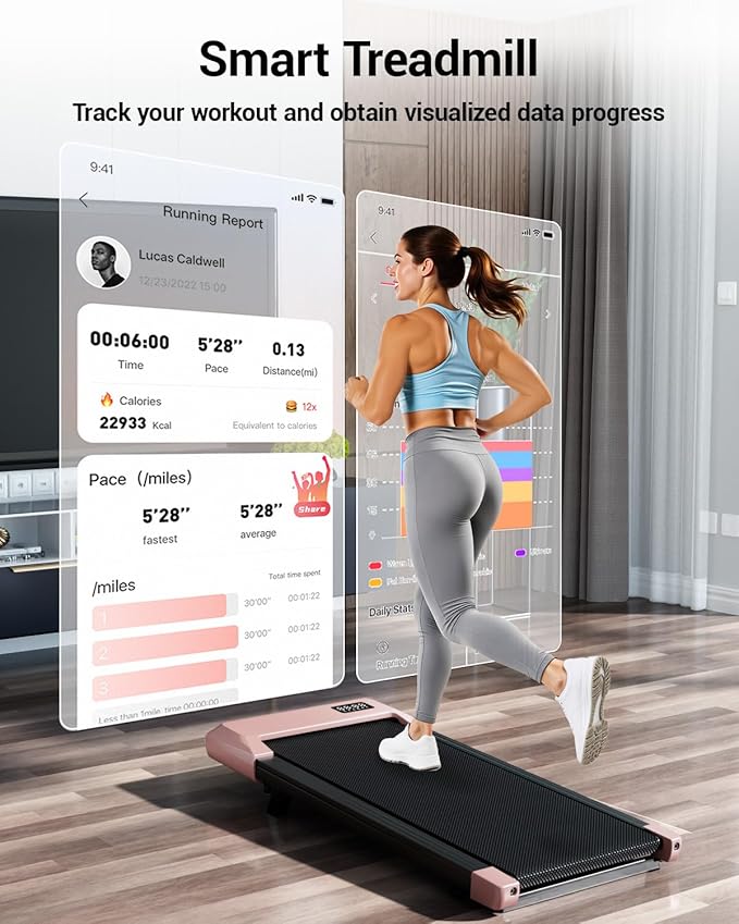 Superun Walking Pad with 6% Incline, Under Desk Treadmill for Home Office, 3 in 1 Portable Walking pad Treadmill with Remote Control and LED Display, 2.5HP Quiet Mini Treadmills, 300 lbs Capacity
