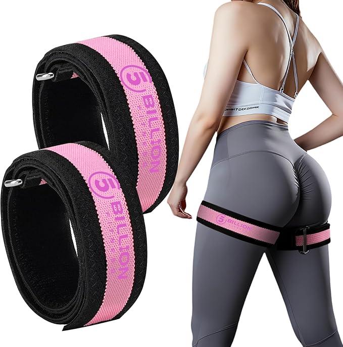 BFR Booty Bands for Women Glutes - Blood Flow Restriction Bands for Hip & Leg Building, Occlusion Training Bands for Butt Lift, Squats & Thighs, Pro Muscle Growth Straps for Squat& Fitness