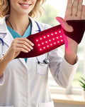 Red Light Therapy for Wrist and Hand, Infrared Wrist Wrap with Heat & 5 Massage Modes, Portable Therawrap for Carpal Tunnel Relief, Tendonitis & Joint Pain, FDA Cleared （1 PCE Wrist Only