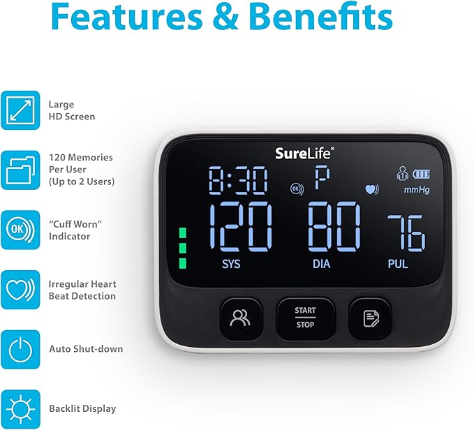 SureLife Premium Wrist Blood Pressure Monitor