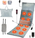KOCASO Full Body Massage Mat with Heat Electric Vibration Massage Pad Back Massager Inflatable Head Pillow for Chair 10 Motors 9 Modes 3 Heat Levels Lumbar Pillow for Gift/Type 5 with 2 Earplugs