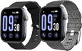 Lamshaw GTX12 Smart Watches Band, 22mm Breathable Nylon Woven Fabric Replacement Accessory Strap Compatible for Fitpolo GTX12, ENOMIR GTX12, Tensky GTX12, uaue T60, QXQ T60, QCOQ T60 Smart Watches