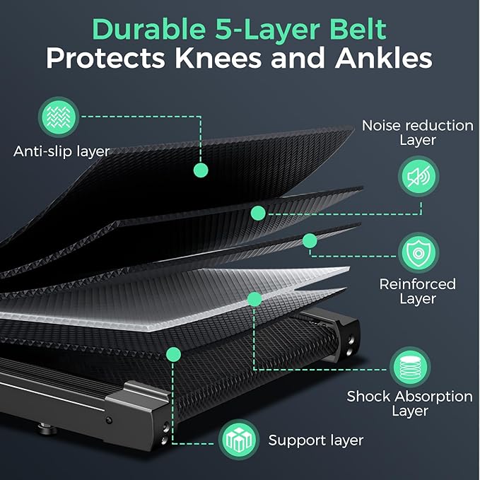 Foldable Treadmills for Home, 3.0HP Walking pad Treadmill with Handle Bar, Portable Electric Treadmill with Handles, 12 Preset Programs, LED Display and 300 lbs Capacity