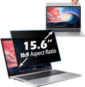15.6 Inch Privacy Screen for Computer Monitor, 16:9 Anti-Spy Filter for Laptop & PC Display, Blue Light Blocking Anti-Glare Reversible Protector Film, Easy Slide-Mount Installation (15.6 Inch Widescreen(16:9))