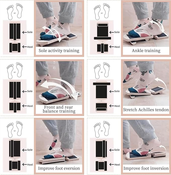 Ankle Balance Board for Ankle Stability & Ankle Rehab, Ankle Strengthener and Balance Trainer for Physical Therapy, Home Exercise, Office Sitting, Seniors