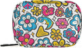 Cute Cartoon Flowers Travel Pill Case, Weekly Small Portable Pill Case 7 Days Vitamin Containers Organizer with Zipper