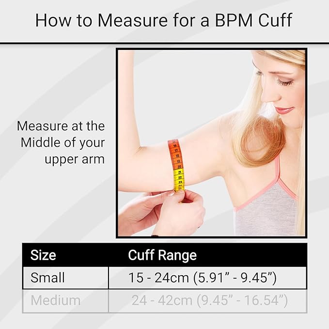 Vive Precision Blood Pressure Cuff Replacement - Compatible with Omron Series 5 & Most BP Monitors - Universal Cuff for Adults, Seniors & Elderly (Small)