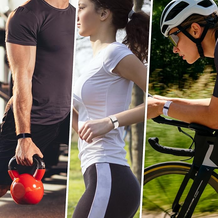 3-Pack Nylon Loop Sport Replacement Bands Compatible with Hume Health Band, Soft Breathable Adjustable Wrist Band for Hume Band Replacement Strap Wristband for Fitness Tracker Women Men