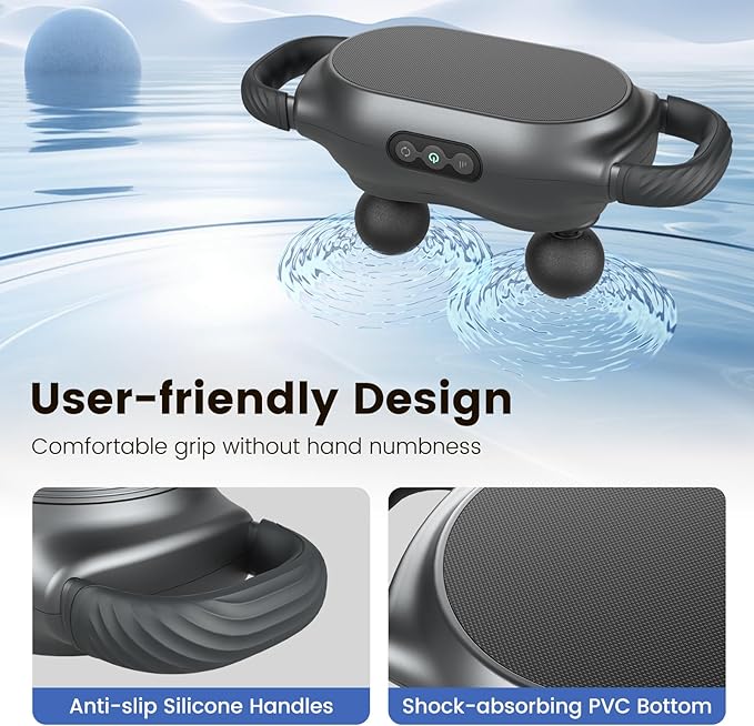 Goplus Massage Gun Deep Tissue, Multipurpose Electric Massager w/3 Switchable Massage Heads, 3 Modes, 3 Intensities, Handheld Percussion Massager for Back, Neck, Leg, Shoulder, Body Muscle Pain Relief