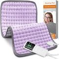 Heating Pad for Back Pain Relief, 9 Heat Settings & 4 Timers Auto Shut Off Heating Pads for Period Cramps with, Machine Washable, Dry & Moist Electric Heating Pad for Neck, Shoulder, Leg, 12''×24''