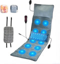 Moclever Full Body Massage Mat with Heat - 10 Motors, 3 Heat Pads, 9 Modes for Back & Leg Pain Relief - Electric Massage Pad with Lumbar Pillow
