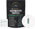 Transparent Waterproof CGM Sensor Patches for Freestyle Libre 1, 2, 3 & Plus - No Glue in Center - 12 Adhesive Patches Plus 12 Skin Prep Wipes - Hypoallergenic Glucose Monitor Patch Set