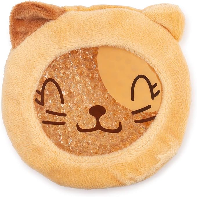 INDIGO CHILD : Premium Dual Action Hot or Cold Gel Packs | 4 Pack | Soft Plush Fabric Sleeves | Adorable Zoo Animals Design | Durable Gel Bead Wrap | Perfect for Boo-Boos and Aches