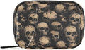 Weekly Pill Organizer Case Skull Abstract Travel Portable Pill Bag for Medicine Vitamin Large Capacity Zipper Medicine Organizer