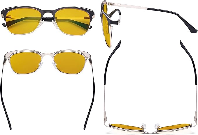 Eyekepper Blue Light Glasses - Square Digital Eyeglasses for Women Blocking Computer Screen UV Rays