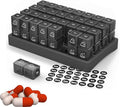 Monthly Pill Organizer 2 Times A Day, One Month Pill Box Am Pm, Portable Pill Case for Travel, Daily Pill Container with 32 Compartments for Vitamins, Fish Oil, Supplements & Medicine