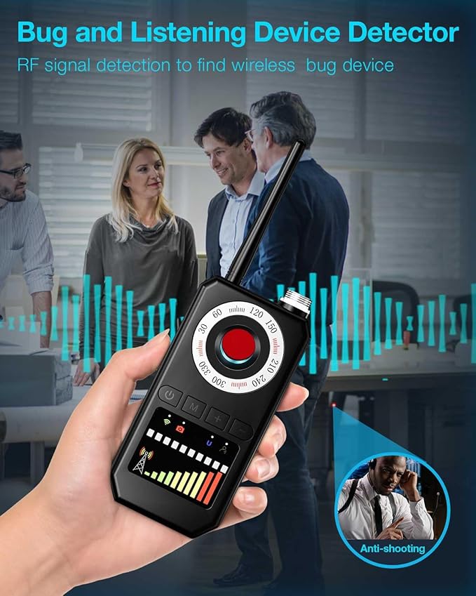 Hidden Camera Detectors,Bug Detectors, GPS Tracker Detector,Hero Privacy Pen, rf Detector,Anti spy Detector,Listening Device Detectors in Travel,Car,Bath,Office,Hotel to Protect Privacy;（Black）