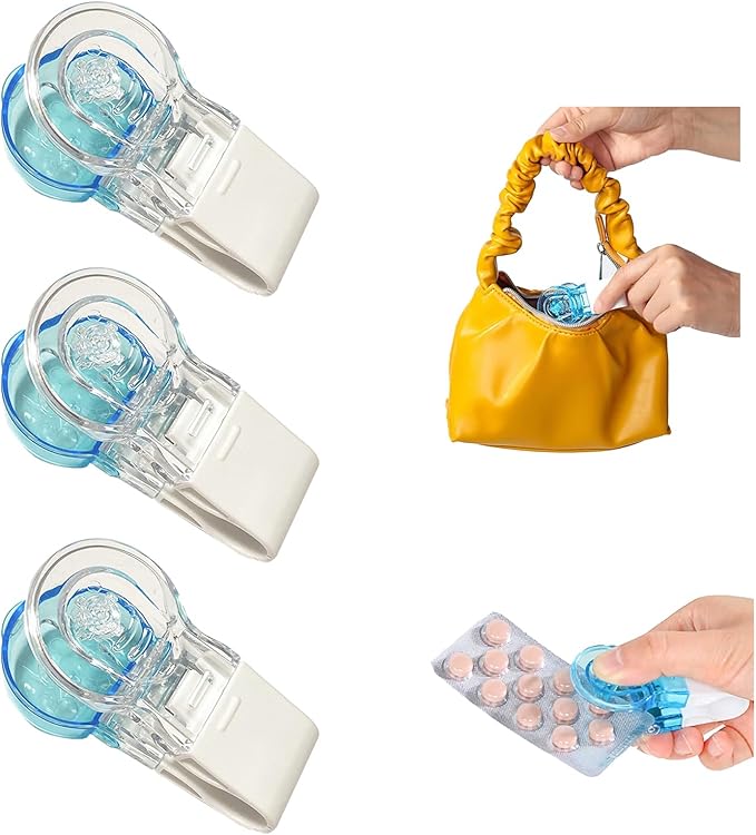 Atlodas Portable Pill Taker Remover, Daily Pill Organizer, Tablets Pills Blister Pack Opener Assistance Tool for The Elderly, Disabled, Individuals with Weak Senior Arthritis Hands (3Pcs)