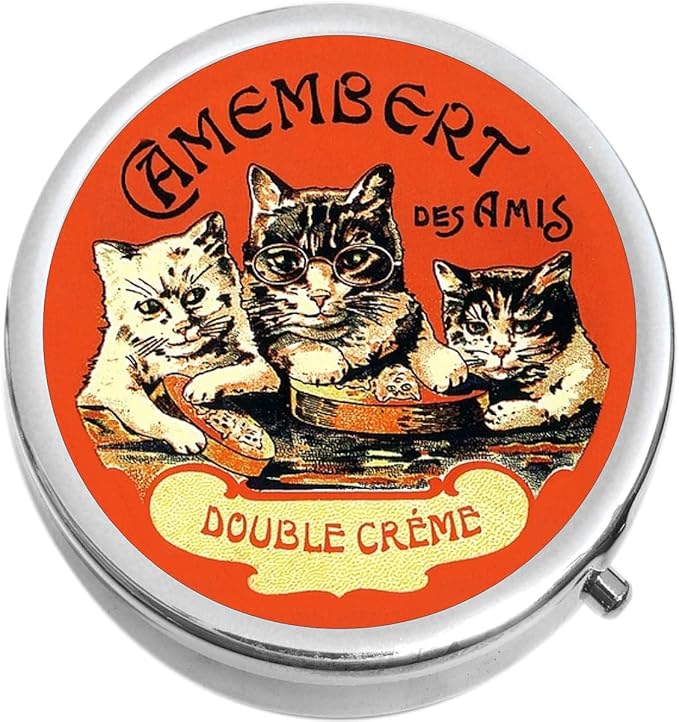 Vintage Butter Cats Medicine Vitamin Pill Box