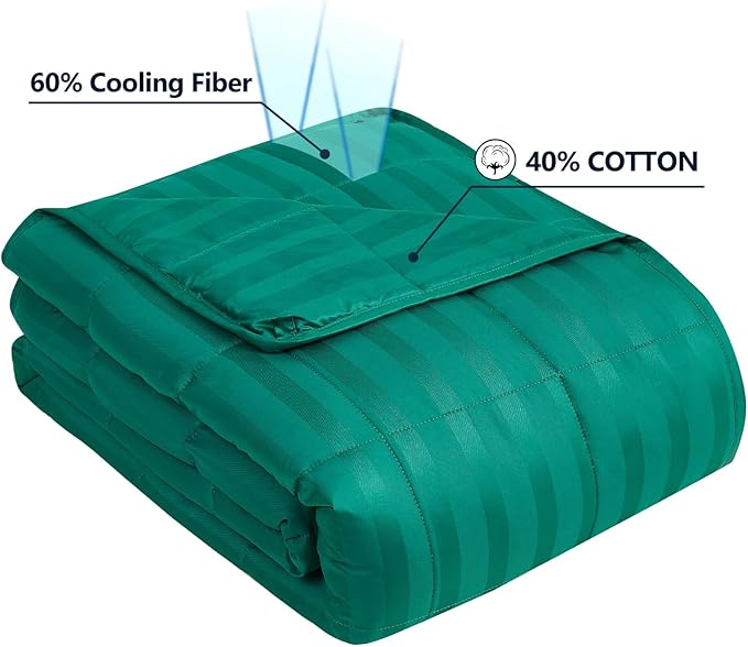 Weighted Blanket Queen/King Size (80"x87" 17lbs),Ultra Soft and Cozy Cooling Weighted Blanket for Adult,Heavy Blanket with Machine Washable Soft Blanket, Green